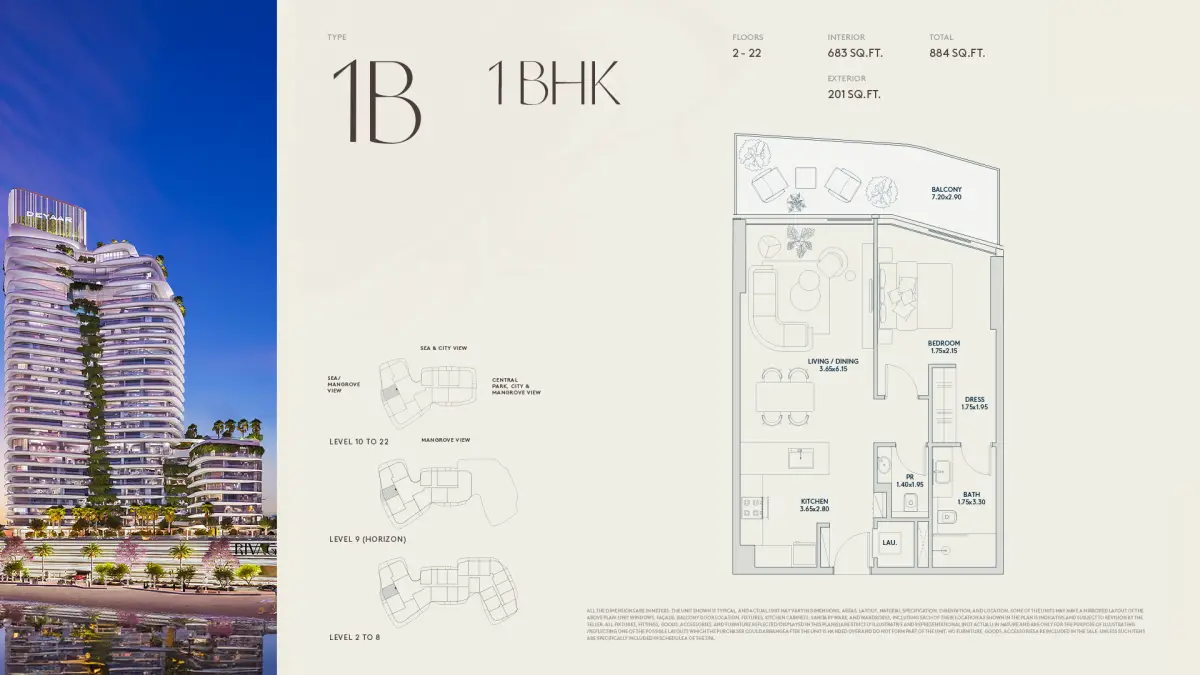 1 BR - Type A